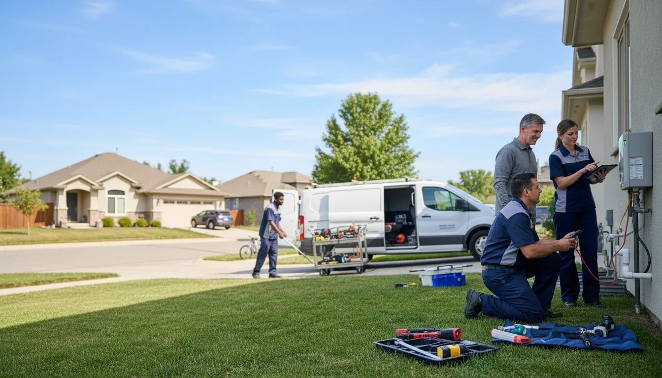 Tankless water heater service in Broken Arrow, OK